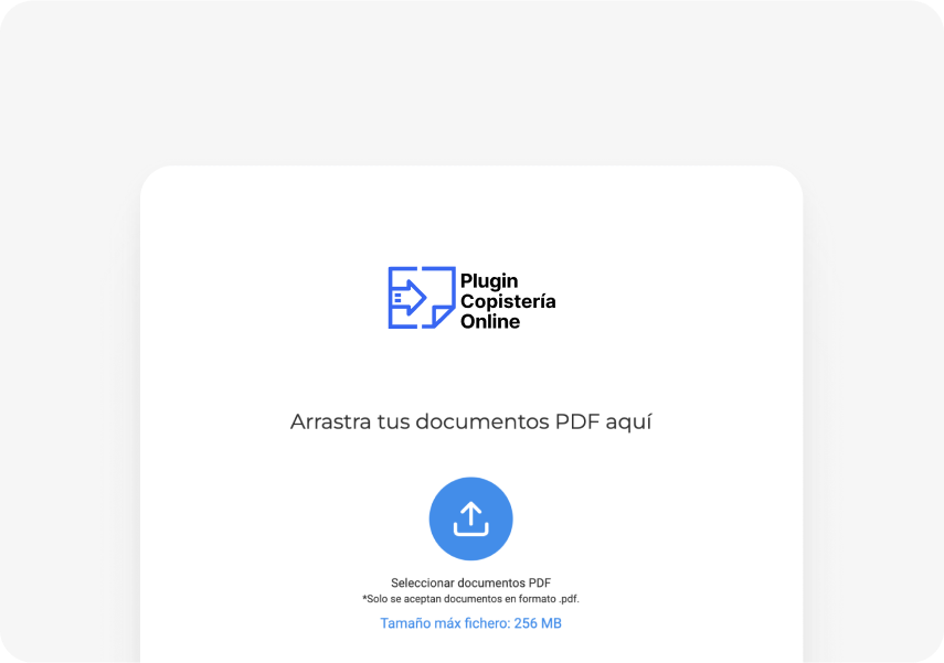 Home del plugin copistería online